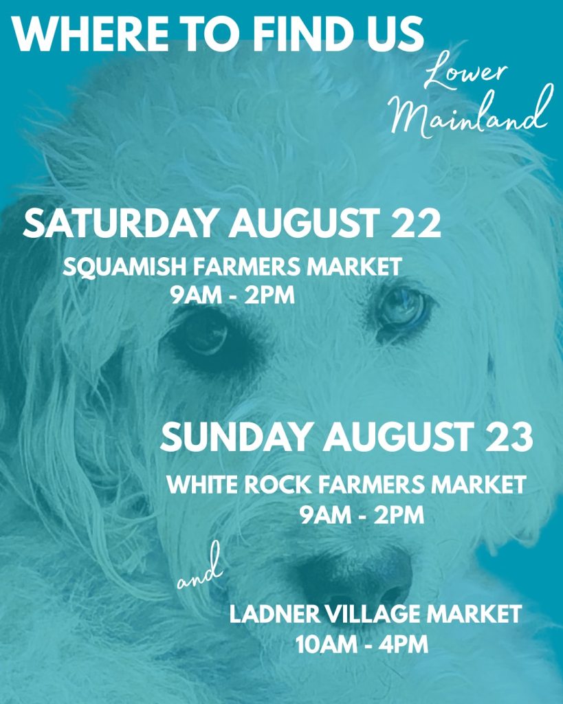 Woof and here we go for another great weekend at the markets!

This Saturday you can find us the Squamish Farmers' Market from 9am til 2pm - this is always a fun market and we are super excited to be there!

Then on Sunday, we will be at the Ladner Village Market from 10am til 4pm, and also at the beautiful White Rock Farmers' Market from 10am til 2pm.

These are all such pawsome markets, and we can't wait to see you there!

www.bobthedog.ca

#bobthedog #farmersmarket #supportlocal